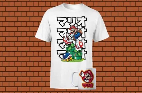 lot super mario le t shirt + mug au prix de 10,99€