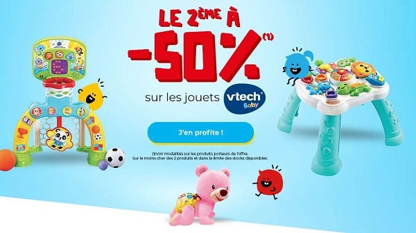 offre vtech baby picwictoys 1 acheté = le second à moitié prix