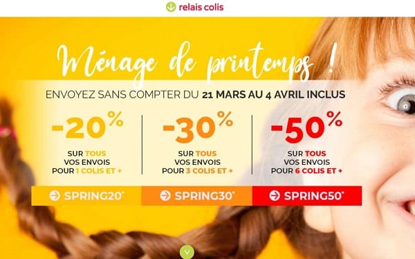 offre spéciale relais colis ! envoyez vos colis pour encore moins cher avec des remises de 20% à 50%