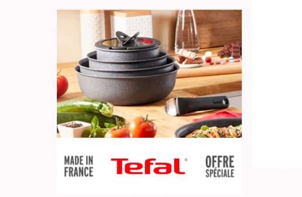 Vente privée TEFAL : jusqu’à 50% de remise sur des casseroles, poêles, petits électroménager, ustensiles, plats, moules….