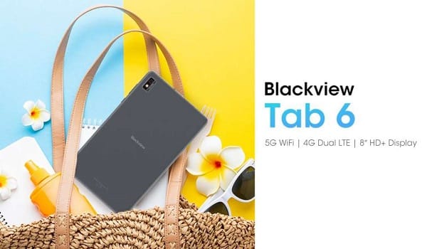 petite tablette 8 pouces tab6 de blackview avec support carte sim