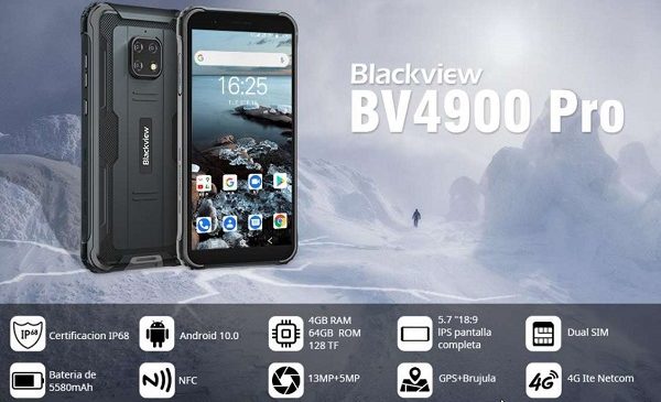 smartphone bv4900 pro blackview 4go + 64go