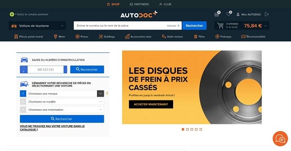 15€ de remise sur Autodoc (pièces détachés pour auto) pour une commande supérieure à 50 €