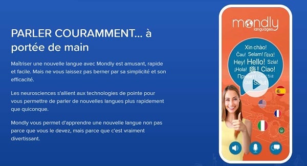 Bon plan apprentissage langue en ligne avec l’accès à vie à Mondly Premium 