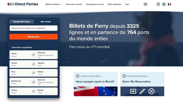 direct ferries tous vos billets de ferries moins chers