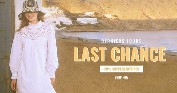 vente outlet last chance claudie pierlot jusqu’à 50% + 20% supplémentaire