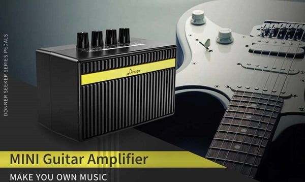 mini ampli de guitare électrique rechargeable 3 watts Donner DEA-1