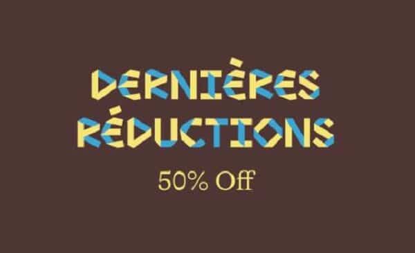 50% de réduction pour les dernières réductions camper