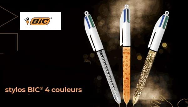 5€ de reduction sur votre commande sur le site BIC dès 35€ d’achat (écritures, coloriages, loisirs créatifs, rasoir…)