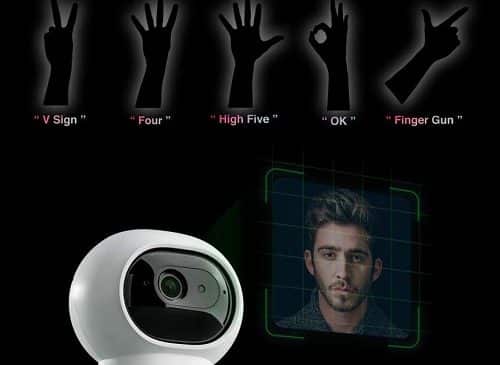 camera hub g3 reconnaissance faciale et gestuelle