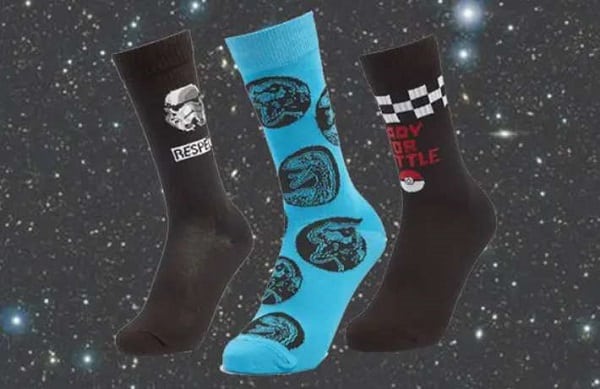 Offre spéciale 3 paires de chaussettes Geek pour seulement 12€ ( Zavvi)