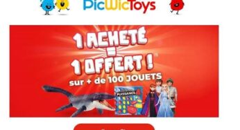 PicWicToys : 1 jouet acheté = 1 jouet gratuit sur plus de 100 références