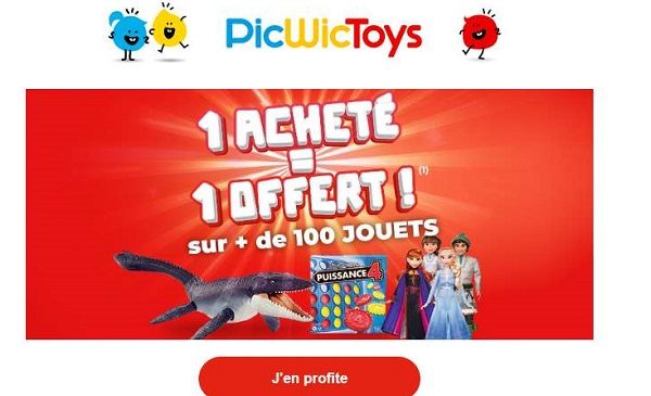 PicWicToys : 1 jouet acheté = 1 jouet gratuit