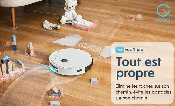 VENTE FLASH aspirateur robot laveur yeedi vac 2 pro