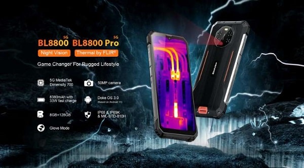 remises sur les smartphones robustes 5g blackview bl8800 et bl8800 pro