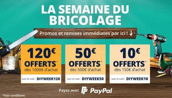 semaine du bricolage chez manomano