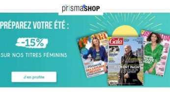 15% de remise sur les abonnements aux titres Féminin comme Femme Actuelle, Gala, Cosmopolitan, Prima….