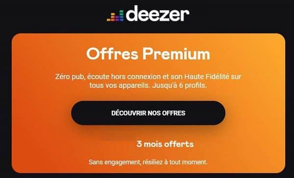 3 mois offerts aux abonnements deezer premium ou deezer famille