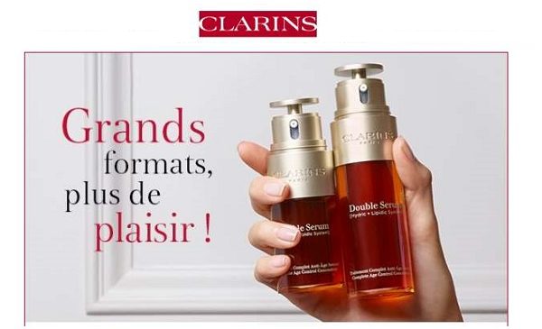 clarins propose le grand format au prix du petit