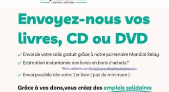 Malin & solidaire : Donnez vos livres à la Bouquinerie du Sart (envoi de votre colis gratuit) pour recevoir des bons d’achat et créer des emplois solidaires