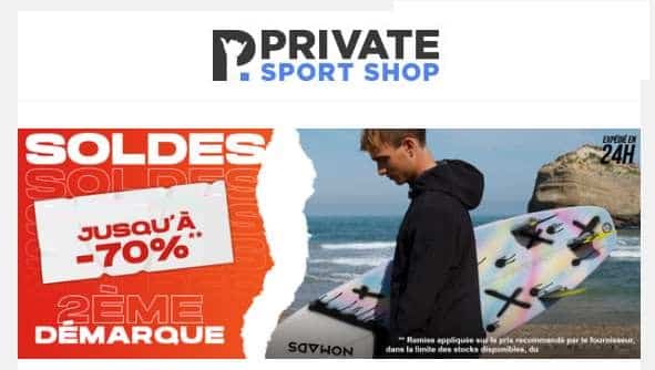 Seconde démarque des soldes sur Private Sport Shop Seconde démarque des soldes sur Private Sport Shop