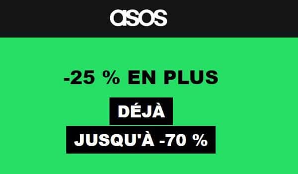 soldes asos 25% de remise supplémentaire