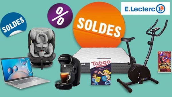 soldes e leclerc jusqu’à 50% dans tous les rayons même en ligne