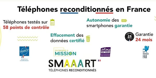 Soldes sur la boutique SMAAART (smartphones reconditionnés en France) = 20€ de remise en plus dès 200€