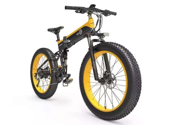 puissant Fat Bike électrique 1000W 26 pouces BEZIOR X1000 pliable