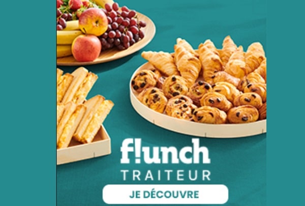 remise sur l'ensemble de votre commande sur flunch traiteur