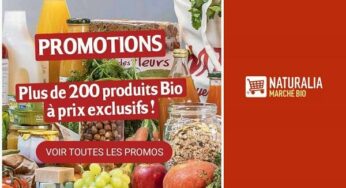 15€ de reduction sur votre première commande de produits Bio sur Naturalia (dés 80€ d’achat – Paris & Ile de France)
