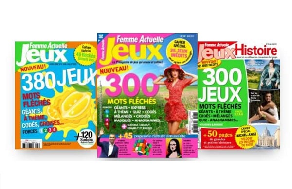 Abonnement Femme Actuelle Jeux pas cher : 29€ les 6 numéros + 3 hors séries (au lieu de 42€)