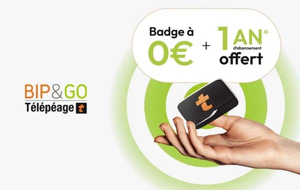 bon plan télépéage bip&go 12 mois de frais d'abonnement gratuits