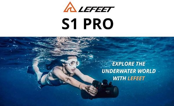 Bonne affaire pour acheter l’innovant propulseur pour plongée sous-marine LEFEET S1 PRO : 561,86€ port inclus