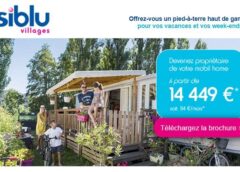 Devenez propriétaire d’un mobil home à partir de 114€/mois (en camping 4 ou 5 étoiles océan/mer/campagne)