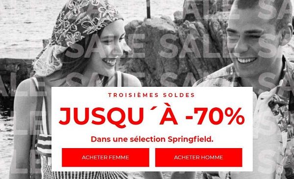 les troisièmes démarques des soldes springfield