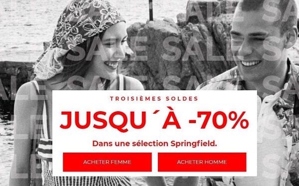 les troisièmes démarques des soldes springfield