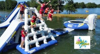 Parc aquatique Aquafolies moins cher (lac de la plaine tonique, Malafretaz) ! entrée dès 5,99€