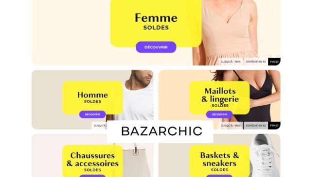 remise supplémentaire sur les soldes de bazarchic