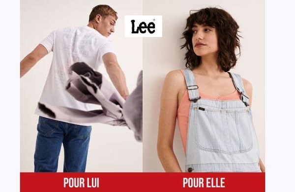 remises supplémentaires sur la dernière démarque de la marque lee