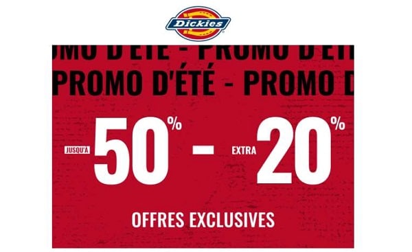 remises supplémentaires sur presque tout Dickies