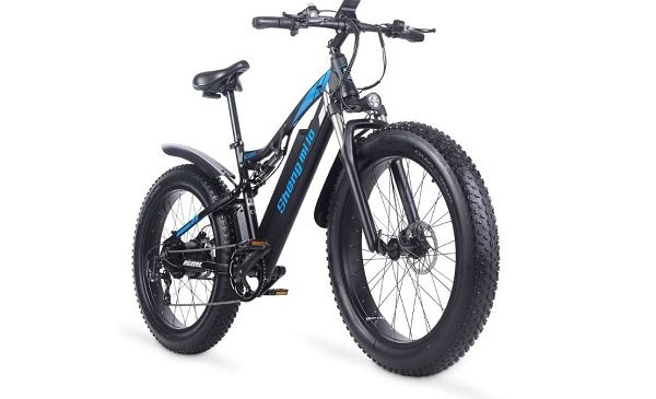 1196,59€ vélo électrique Shengmilo MX03 1000W avec pneus large de montagne 26 × 4.0 pouces (batterie 48V 17Ah, 40km/h…)