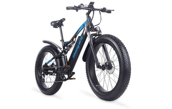 vélo électrique shengmilo mx03 1000w avec pneus large de montagne