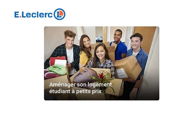 Spécial Aménager son 1er logement étudiant pour pas cher avec E. Leclerc