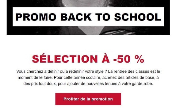 Back To School Levi’s : 50% de remise sur une sélection + livraison gratuite