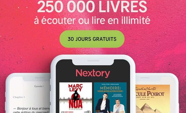 ebooks, bd, presses, livres audio, podcasts en illimité offert pendant 30 jours avec nextory