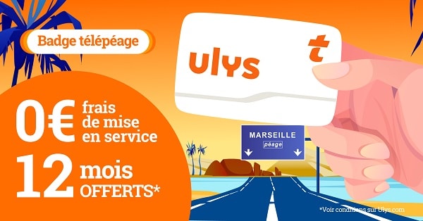 Offre Badge Télépéage Ulys Classic 12 mois offerts