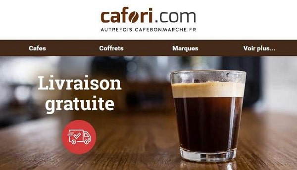 Commandez votre café en ligne sur Cafori (Cafebonmarche) : jusqu’à -50% sur du café en capsules, dosettes, grains ou moulu (livraison gratuite dés 25€)  ☕️