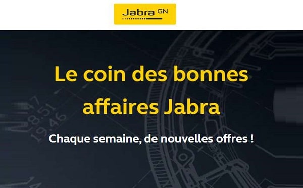 les bonnes affaires de jabra chaque semaine, de nouvelles offres sur les produits remis à neuf