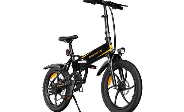 vente flash vélo pliable électrique hybride 20 pouces ado a20+